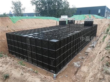 鄂宜昌地埋式一体化生活水箱不锈钢镀锌复合板消防水池无缝焊接
