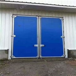 盛悦 工业平开门 彩钢板工业门 结构设计合理