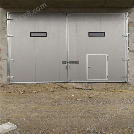 盛悦 工业平开门 彩钢板工业门 结构设计合理