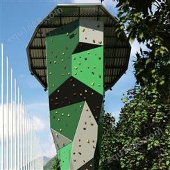 奇乐KIRA 景区室外户外拓展游乐园 大型玻璃钢攀岩 抱石攀岩墙定制