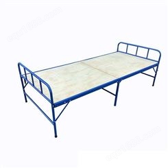 应急木板床单人救灾折叠床铁架二折床木板折叠床救灾单人床继开