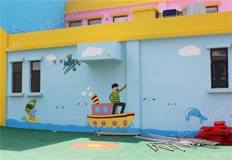 幼儿园墙体墙绘，广州墙绘，涂鸦艺术，手工墙体绘画，涂鸦创意