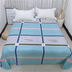 鑫悦凯布业供应 床上用品 棉质加厚床品 卡通简约床单 学生床单