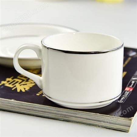 骨瓷咖啡杯碟定制 创意金边咖啡杯 陶瓷咖啡具套装