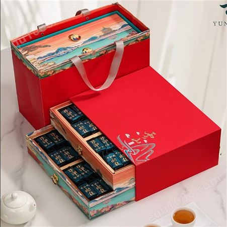 创意茶叶盒定制 多样化礼品盒包装 纸板盒来图设计
