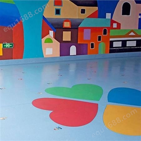 pvc地胶板 学校办公室专用地胶 幼儿园PVC地板铺设工程