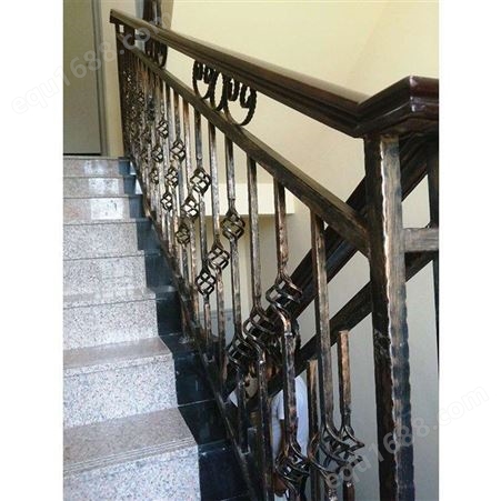 锦良装饰 楼梯扶手工程 通道靠墙铝合金防撞栏杆 坚固 支持定制