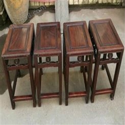 上海市老红木凳子回收   徐汇区老方凳回收价格