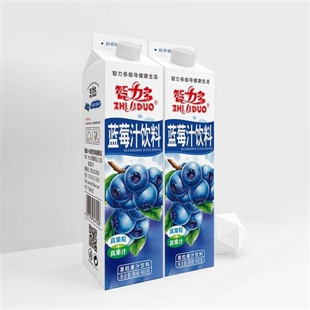 智力多屋顶包蓝莓汁果粒果汁饮料980g招商代理