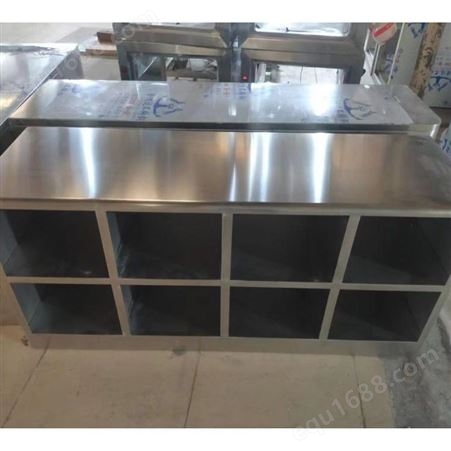 不锈钢储物货架 长方形置物桌 舷梯 通风器皿柜 支持定制 出图