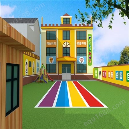 _鼎尚_幼儿园_餐厅手绘_墙体彩绘的设计与制作_设计与施工于一体