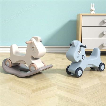 摇摇马儿童婴儿宝宝周岁礼物家用多功能溜溜车二合一小孩滑行摇车