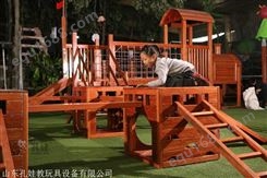 幼儿园攀爬架 木质组合玩具