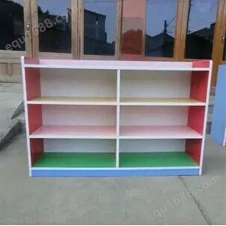 南宁大风车厂 供应幼儿园彩色防火板柜子收纳玩具柜书架