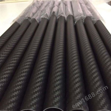平纹/斜纹碳纤维管 3K碳纤维卷管加工