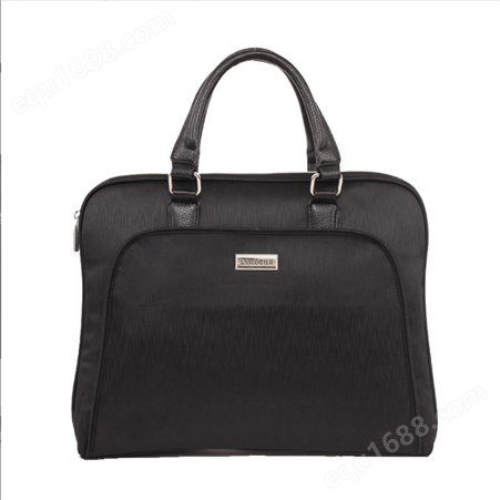 德仕高D-5128商务办公包竖纹手提包资料袋会议用包（黑）