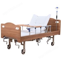单人带扶手定制养老院适老化实木床多功能床