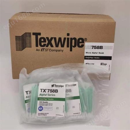 TEXWIPE无尘净化清洁棉签TX758B光学镜片擦拭棒精密仪器清洁拭子