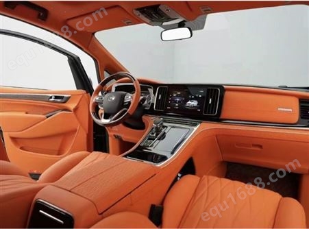 传祺M8升级烈焰橙 航空座椅 商务车内饰改装