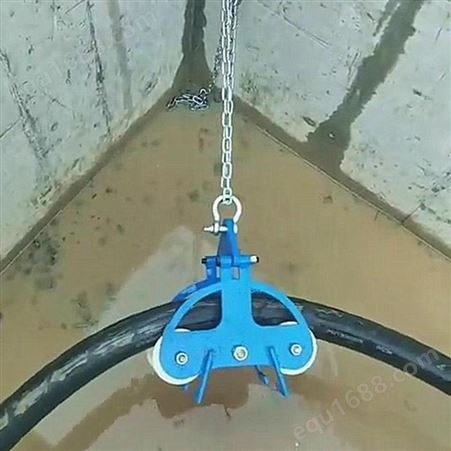 新型放线滑轮 钢轮 重型加厚 井口 转角 管口 直跑 吊轮 电缆桥架滑车