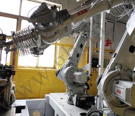 【广惠】ABB4600双工位基座式水切割机器人工作站