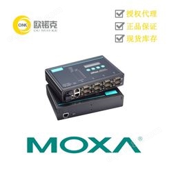 MOXA摩莎 NPort 5650-8-DT LCD 显示屏，方便配置 IP 地址