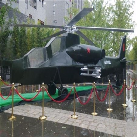 仿真可载人道具可开动铁艺1比1摆件室外 军事坦克飞机直升机模型