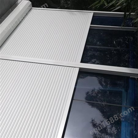 铝合金室外天幕 户外遮阳帘 阳光房电动折叠遮阳 定制