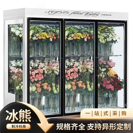 冰熊制冷 鲜花保鲜柜展示柜 定制风冷鲜花柜冷藏柜