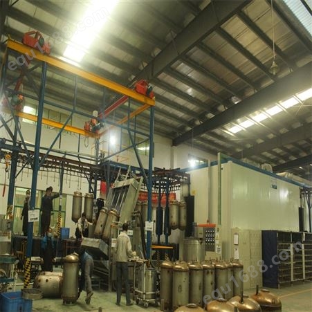珠海静电搪瓷生产线中心 奥通 静电搪瓷生产线供应 高品质高水准