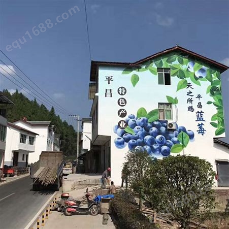 文化墙涂鸦 街道社区墙壁彩绘美化 专业设计施工