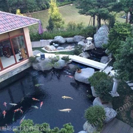 重庆市家庭鱼池过滤系统升级改造 解决水发绿问题