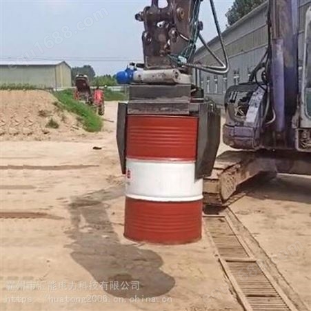 汇能挖掘机液压混凝土水泥管安装吊具道路铺设管道水泥管安装吊钳