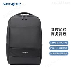 批发Samsonite/双肩包电脑包14英寸 男女背包书包 商务旅行包TX6*09001黑色